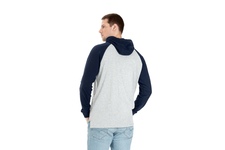 Longsleeve z kapturem Pit Bull Garment Washed Raglan Small Logo '21 - Szary/Granatowy
