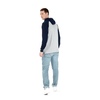 Longsleeve z kapturem Pit Bull Garment Washed Raglan Small Logo '21 - Szary/Granatowy