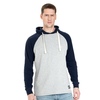 Longsleeve z kapturem Pit Bull Garment Washed Raglan Small Logo '21 - Szary/Granatowy