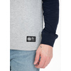 Longsleeve z kapturem Pit Bull Garment Washed Raglan Small Logo '21 - Szary/Granatowy