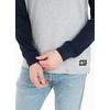 Longsleeve z kapturem Pit Bull Garment Washed Raglan Small Logo '21 - Szary/Granatowy
