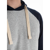 Longsleeve z kapturem Pit Bull Garment Washed Raglan Small Logo '21 - Szary/Granatowy