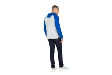 Longsleeve z kapturem Pit Bull Garment Washed Raglan Small Logo '21 - Szary/Niebieski