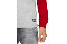 Longsleeve z kapturem Pit Bull Garment Washed Raglan California '21 - Szary/Czerwony