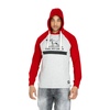 Longsleeve z kapturem Pit Bull Garment Washed Raglan California '21 - Szary/Czerwony