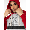 Longsleeve z kapturem Pit Bull Garment Washed Raglan California '21 - Szary/Czerwony