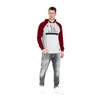 Longsleeve z kapturem Pit Bull Garment Washed Raglan California '21 - Szary/Bordowy