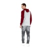 Longsleeve z kapturem Pit Bull Garment Washed Raglan California '21 - Szary/Bordowy
