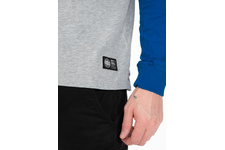 Longsleeve z kapturem Pit Bull Garment Washed Raglan California '21 - Szary/Niebieski