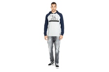 Longsleeve z kapturem Pit Bull Garment Washed Raglan California '21 - Szary/Granatowy