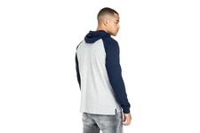 Longsleeve z kapturem Pit Bull Garment Washed Raglan California '21 - Szary/Granatowy