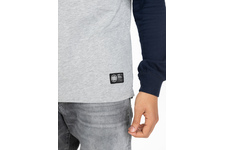 Longsleeve z kapturem Pit Bull Garment Washed Raglan California '21 - Szary/Granatowy