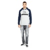 Longsleeve z kapturem Pit Bull Garment Washed Raglan California '21 - Szary/Granatowy