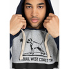 Longsleeve z kapturem Pit Bull Garment Washed Raglan California '21 - Szary/Granatowy