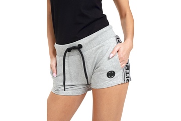 Szorty damskie Pit Bull French Terry Small Logo '21 - Szare