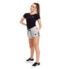 Szorty damskie Pit Bull French Terry Small Logo '21 - Szare