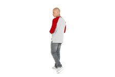 Longsleeve Pit Bull Garment Washed Raglan Small Logo '21 - Szary/Czerwony