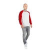 Longsleeve Pit Bull Garment Washed Raglan Small Logo '21 - Szary/Czerwony