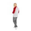 Longsleeve Pit Bull Garment Washed Raglan Small Logo '21 - Szary/Czerwony