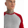 Longsleeve Pit Bull Garment Washed Raglan Small Logo '21 - Szary/Czerwony