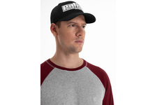 Longsleeve Pit Bull Garment Washed Raglan Small Logo '21 - Szary/Bordowy