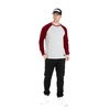 Longsleeve Pit Bull Garment Washed Raglan Small Logo '21 - Szary/Bordowy