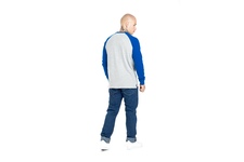 Longsleeve Pit Bull Garment Washed Raglan Small Logo '21 - Szary/Niebieski