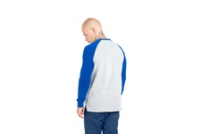 Longsleeve Pit Bull Garment Washed Raglan Small Logo '21 - Szary/Niebieski