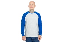 Longsleeve Pit Bull Garment Washed Raglan Small Logo '21 - Szary/Niebieski