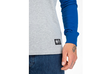 Longsleeve Pit Bull Garment Washed Raglan Small Logo '21 - Szary/Niebieski