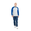 Longsleeve Pit Bull Garment Washed Raglan Small Logo '21 - Szary/Niebieski