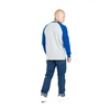 Longsleeve Pit Bull Garment Washed Raglan Small Logo '21 - Szary/Niebieski