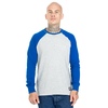 Longsleeve Pit Bull Garment Washed Raglan Small Logo '21 - Szary/Niebieski