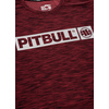 Koszulka Pit Bull Casual Sport Hilltop '21 - Bordowy Melanż