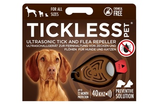 Odstraszacz kleszczy TickLess dla zwierząt - brązowy