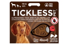 Odstraszacz kleszczy TickLess dla zwierząt - brązowy