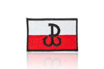 naszywka velcro Polska Walcząca, flaga standard 5,5 x 3,5 cm