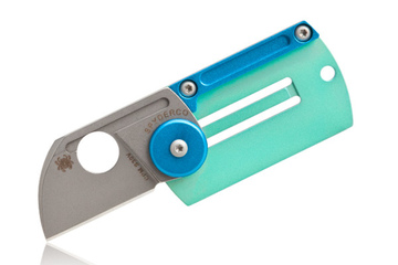 Nóż Spyderco C188ALTIP DOGTAG FOLDER Alum/TI Plain Edge