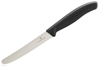 Nóż kuchenny Victorinox SwissClassic Pikutek - do warzyw, wędlin i owoców - czarny