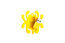 Pendrive Spyderco 2 GB Bug żółty