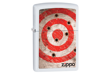Zapalniczka ZIPPO Bullet Holes, White Matte