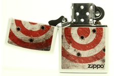 Zapalniczka ZIPPO Bullet Holes, White Matte