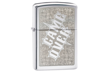 Zapalniczka ZIPPO Game Over, High Polish Chrome