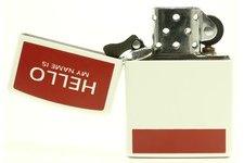 Zapalniczka ZIPPO Hello My Name Is, White Matte