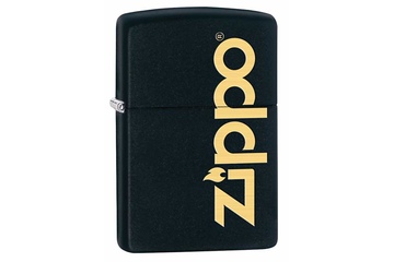 Zapalniczka ZIPPO Logo Lasered, Black Matte