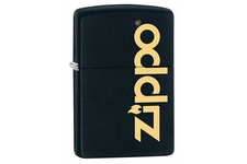 Zapalniczka ZIPPO Logo Lasered, Black Matte
