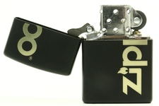 Zapalniczka ZIPPO Logo Lasered, Black Matte