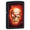 Zapalniczka Zippo Burning Skull, Black Matte