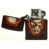 Zapalniczka Zippo Burning Skull, Black Matte
