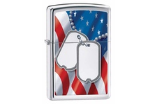 Zapalniczka ZIPPO Nieśmiertelniki, High Polish Chrome